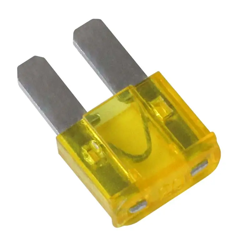 Yellow Micro-Blade Fuse – 20A, 32V Compact Automotive Protection (10-Pack) 1