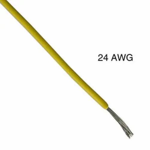 Yellow Stranded Wire – 24 Awg, 1000Ft Spool, Tc-Er Rated, Pvc Insulation, 300V/105°C 1