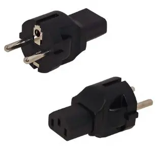 Yl-2212 Euro Power Adapter: 2-Pin Male To C13 Female, 10A 250V Ac 1