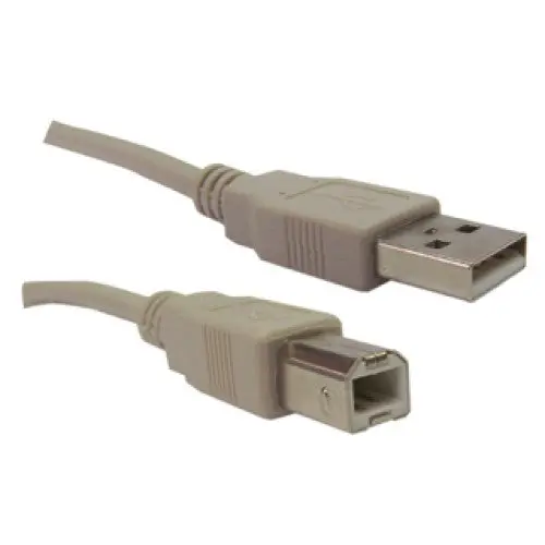 Zcabl-002006 High-Speed Usb 2.0 A-To-B Cable – 6Ft Grey, Shielded, Reliable Data & Power Transfer 1