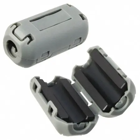 Zcat1325-0530A Ferrite Core Emi Suppressor – 5 Mm Inner Diameter, 25 Mm Length, Grey Clip-On Cable Filter 1