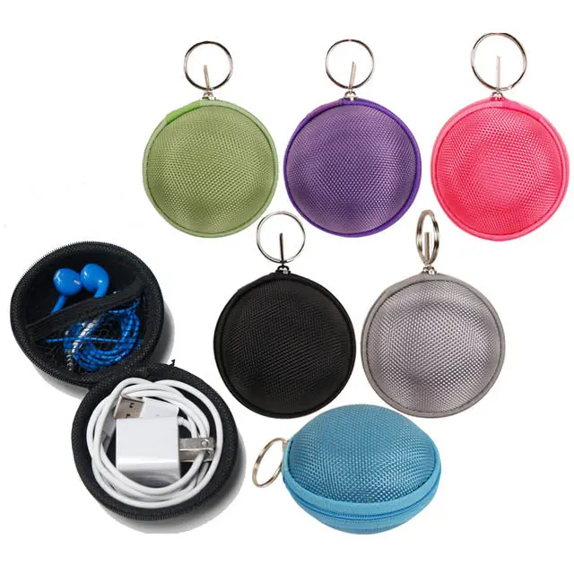 Zippered Earphone And Cable Organizer Pouch – Assorted Color Options 1