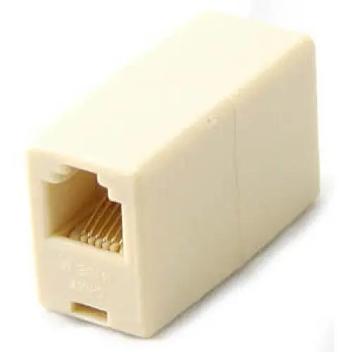 Zrj12-Cr Beige Voice Cross-Connect Modular Coupler – 6P6C Keystone Format 1